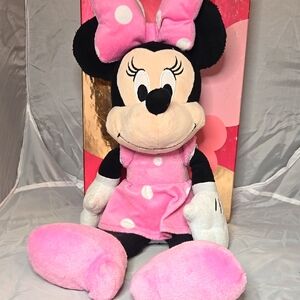 Disney Minnie Mouse Plush Toy - Pink and Black